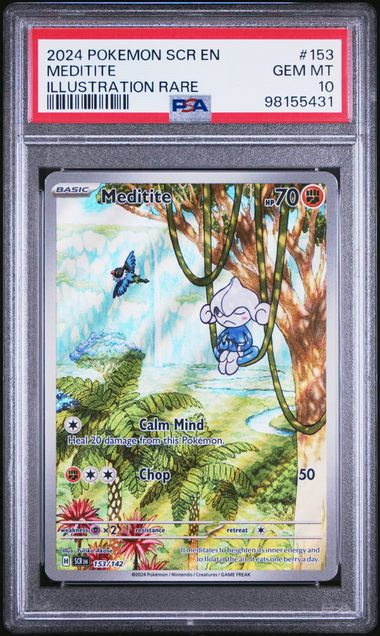 2024 SCR EN-STELLAR CROWN #153 MEDITITE ILLUSTRATION RARE - PSA 10